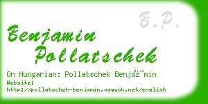 benjamin pollatschek business card